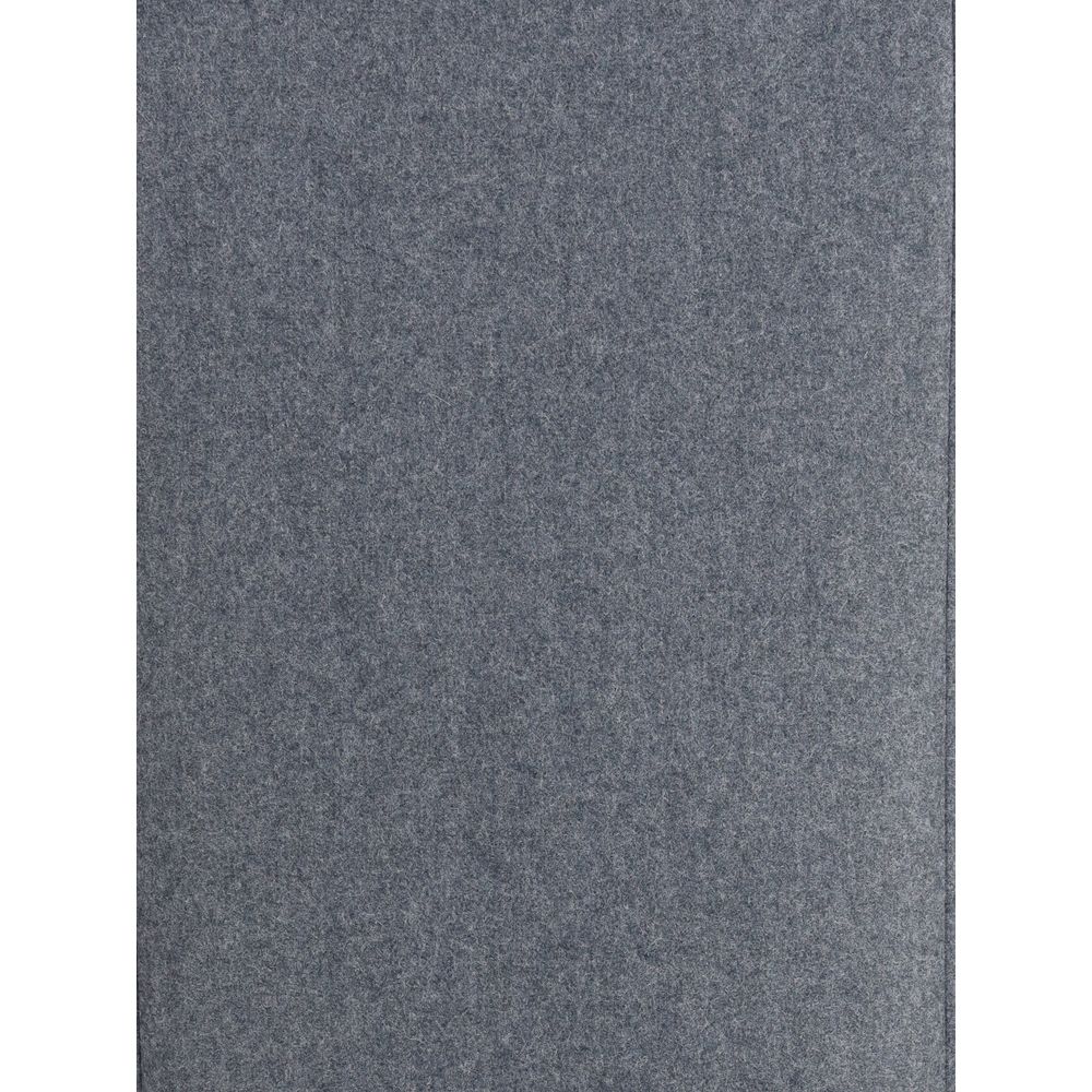 Thom Browne Gray Fleece Wool Long Skirt