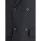 Fendi Gray Fleece Wool Coat