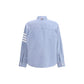 Thom Browne Light Blue Cotton Pattern Shirt