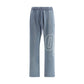 Off-White Blue Cotton Joggers (Workout Pants)