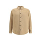 Off-White Beige Cashmere Dress Shirt