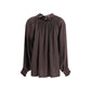 Burberry Brown Silk Blouse