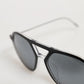 Dolce & Gabbana DG4343F Black Acetate Frame Pilot Shades Sunglasses