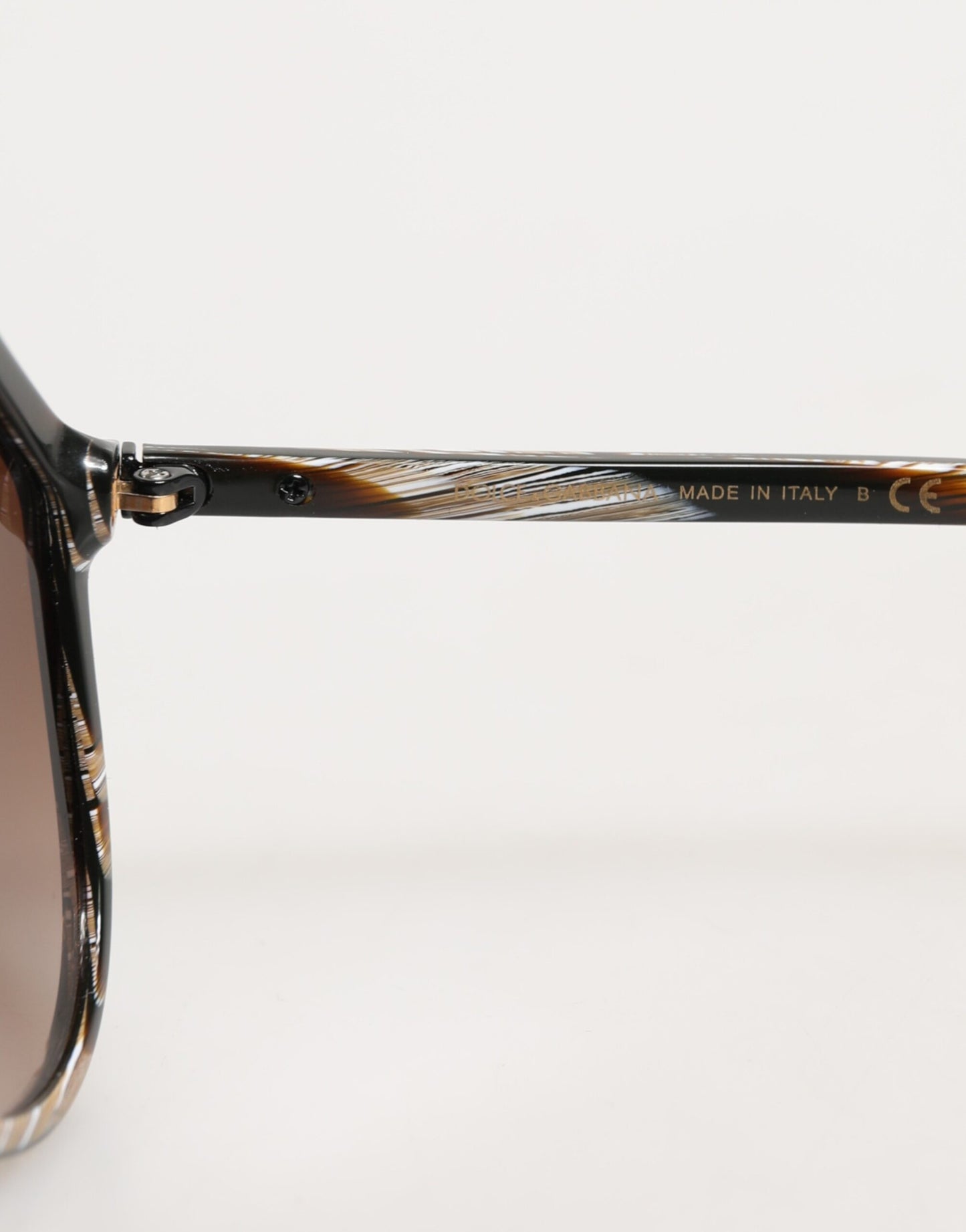 Dolce & Gabbana Brown Full Rim Acetate Pilot Eyewear Sunglasses