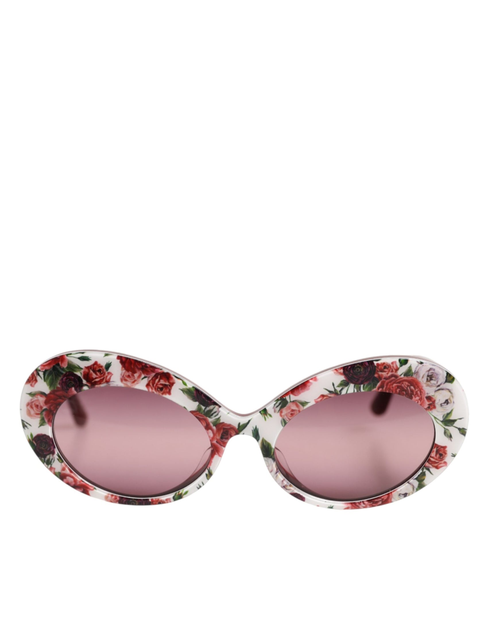 Dolce & Gabbana Floral Printed Acetate Oval Eyewear Sunglasses