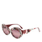 Dolce & Gabbana Floral Printed Acetate Oval Eyewear Sunglasses