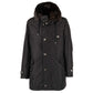 Dolce & Gabbana Black Silk Men Parka
