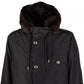Dolce & Gabbana Black Silk Men Parka