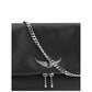 Zadig & Voltaire Black Calf Leather Bos Taurus Shoulder Bag