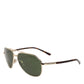 Dolce & Gabbana DG2125 Silver Frame Aviator Shades Eyewear Sunglasses