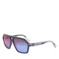 Dolce & Gabbana Blue Acetate Aviator Shades Eyewear Sunglasses