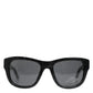 Dolce & Gabbana DG4177 Black Leather Frame Tinted Lens Sunglasses