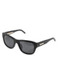 Dolce & Gabbana DG4177 Black Leather Frame Tinted Lens Sunglasses
