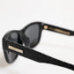 Dolce & Gabbana DG4177 Black Leather Frame Tinted Lens Sunglasses