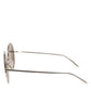 Dolce & Gabbana DG2215K Silver Metal Round Shades Eyewear Sunglasses