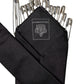 Dolce & Gabbana Black Safety Pins Silk Adjustable Necktie Accessory Tie