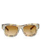 Dolce & Gabbana DG4379F White Tortoiseshell Gradient Acetate Shades Sunglasses