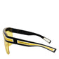 Dolce & Gabbana DG6162 Shield Black Yellow White Polyamide Sunglasses
