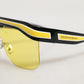 Dolce & Gabbana DG6162 Shield Black Yellow White Polyamide Sunglasses