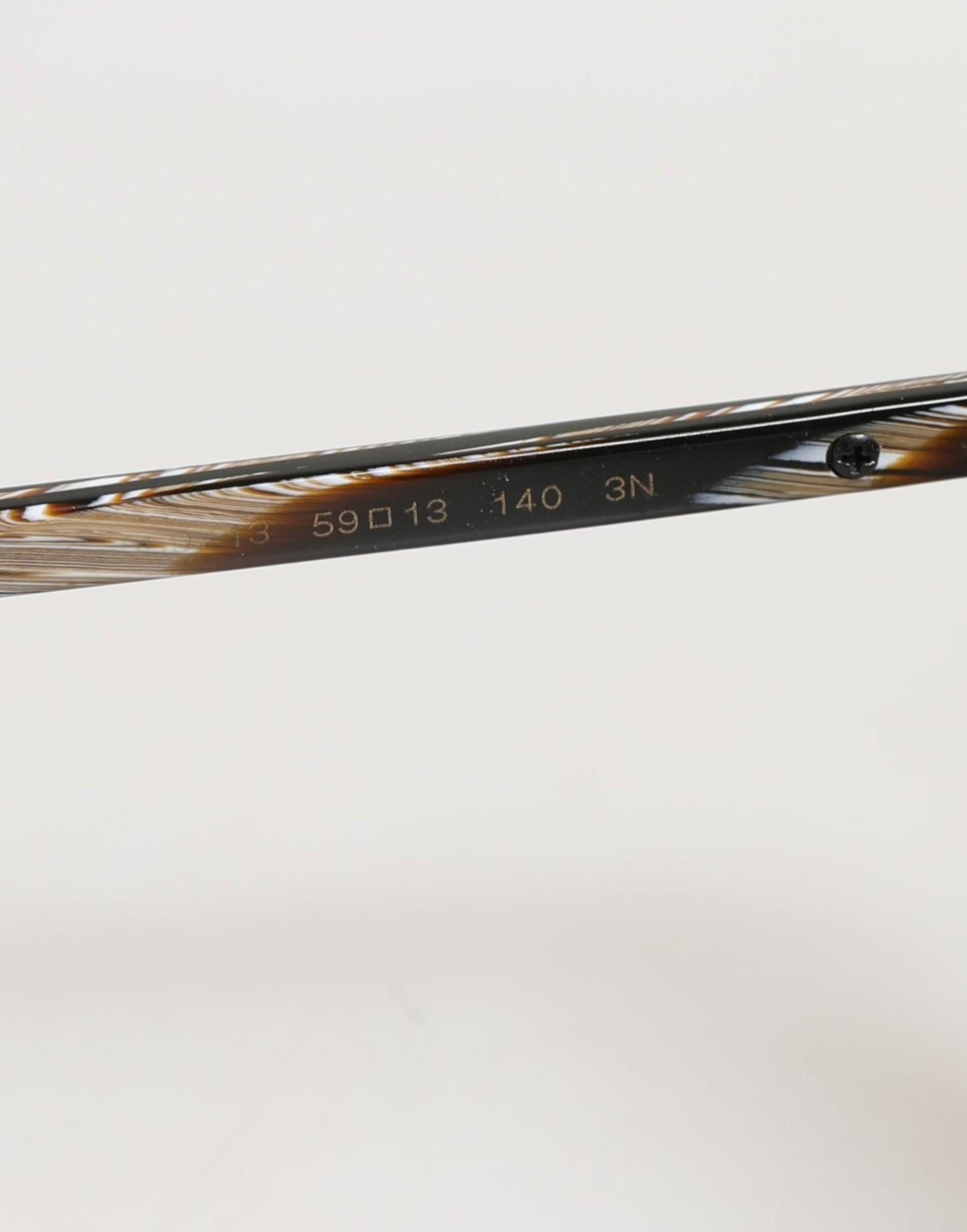 Dolce & Gabbana Modified Aviator Striped Brown Acetate Gradient Sunglasses