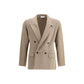 Lardini Brown Fleece Wool Jackets And Coat