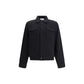 Lardini Black Fleece Wool Coat