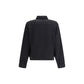 Lardini Black Fleece Wool Coat
