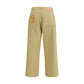 PDF Channel Beige Cotton Casual Pants