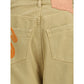 PDF Channel Beige Cotton Casual Pants