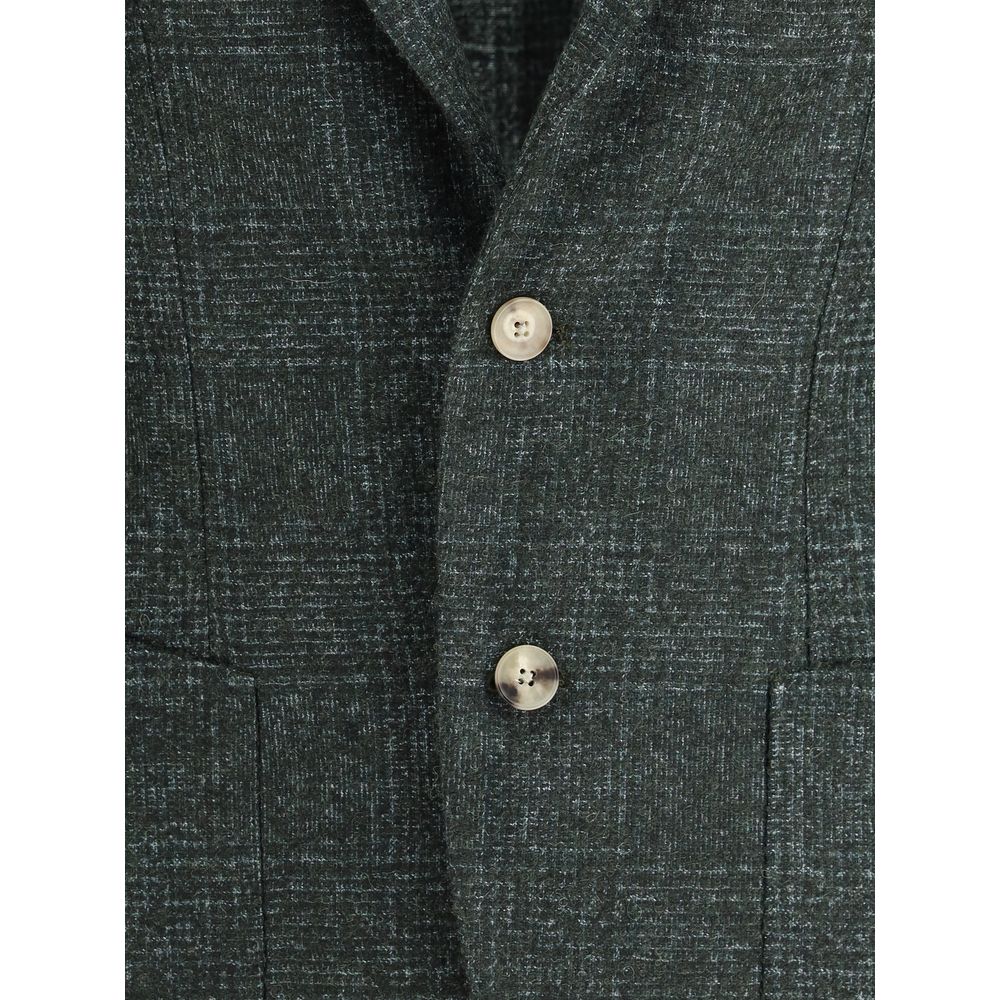 Gi Capri Bicolor Fleece Wool Blazer