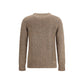 Aragona Cashmere Brown Merino Wool Sweatshirt