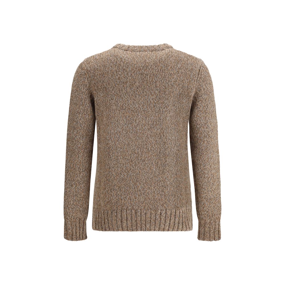 Aragona Cashmere Brown Merino Wool Sweatshirt