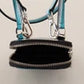 Dolce & Gabbana Blue Leather Cross Body Neck Strap Card Slot Phone Pocket