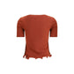 Fendi Red Fleece Wool Top