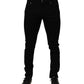 Dolce & Gabbana Black Cotton Stretch Slim Fit Men Denim Jeans