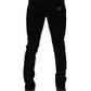 Dolce & Gabbana Black Cotton Stretch Slim Fit Men Denim Jeans