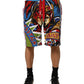 Dolce & Gabbana Multicolor Captain Sicily Men Bermuda Shorts