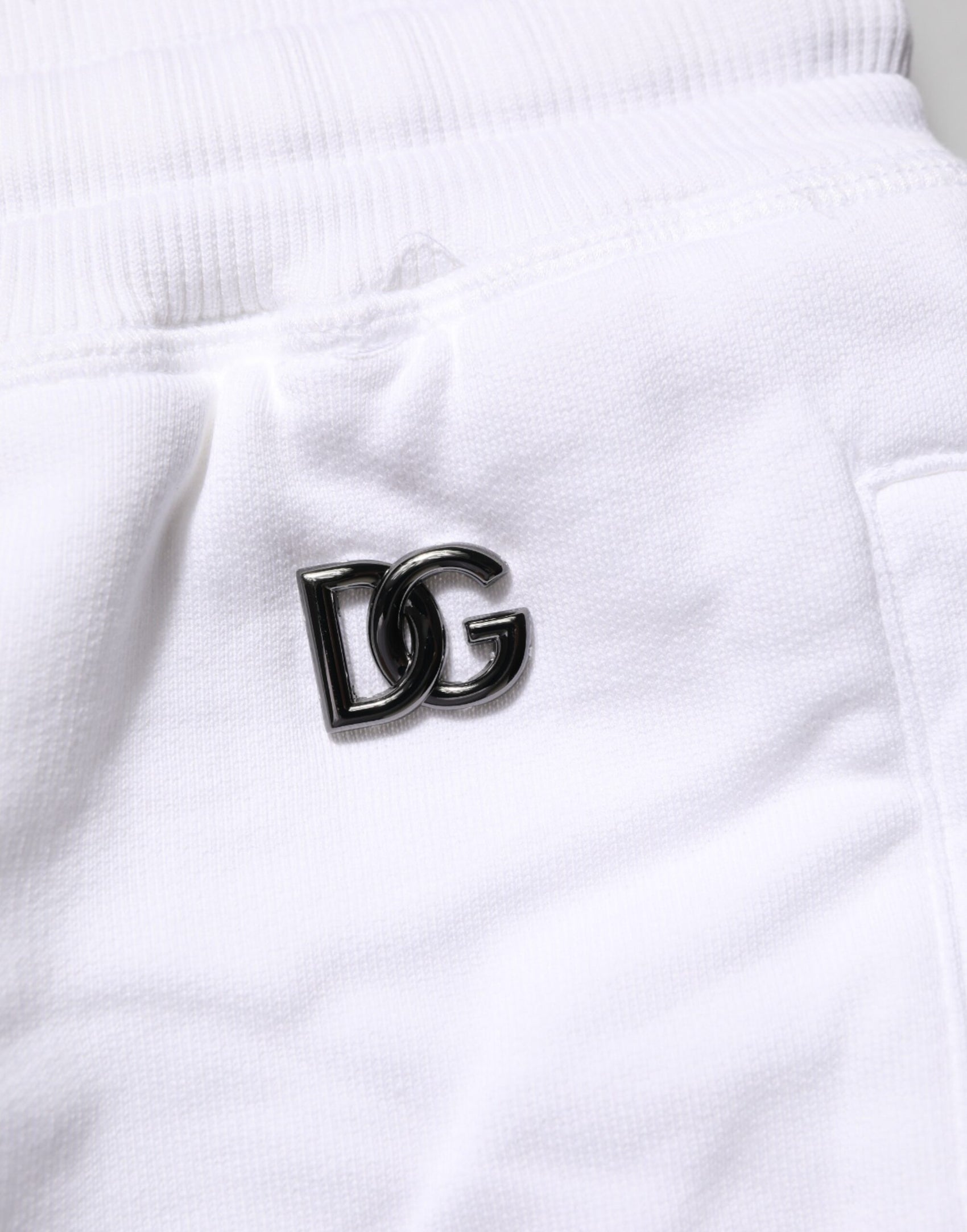 Dolce & Gabbana White Distressed Cotton Men Bermuda Shorts