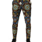Dolce & Gabbana Multicolor Stained Glass Window Style Print Men Pants