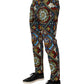 Dolce & Gabbana Multicolor Stained Glass Window Style Print Men Pants