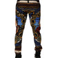 Dolce & Gabbana Multicolor Julias Ceasar Print Tapered Pants
