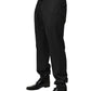Dolce & Gabbana Black Wool Formal Dress Men Trouser Pants