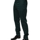 Dolce & Gabbana Green Cotton Formal Dress Men Trouser Pants