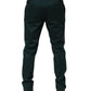 Dolce & Gabbana Green Cotton Formal Dress Men Trouser Pants