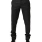 Dolce & Gabbana Black Wool Formal Dress Men Trouser Pants