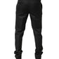 Dolce & Gabbana Black Wool Formal Dress Men Trouser Pants