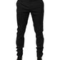 Dolce & Gabbana Black Cotton Formal Dress Men Trouser Pants