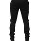 Dolce & Gabbana Black Cotton Formal Dress Men Trouser Pants
