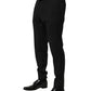 Dolce & Gabbana Black Wool Formal Dress Men Trouser Pants