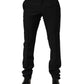 Dolce & Gabbana Black Wool Formal Dress Men Trouser Pants